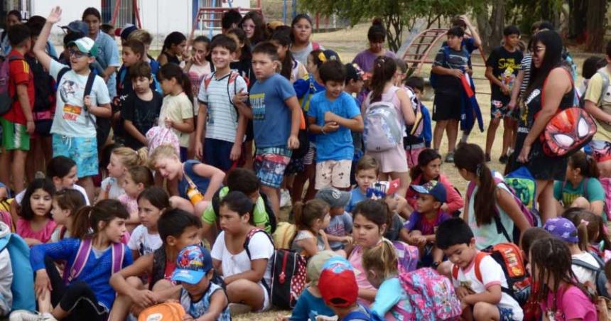 Comenzaron las colonias de vacaciones del Pro Vida en Riglos y Anchorena 